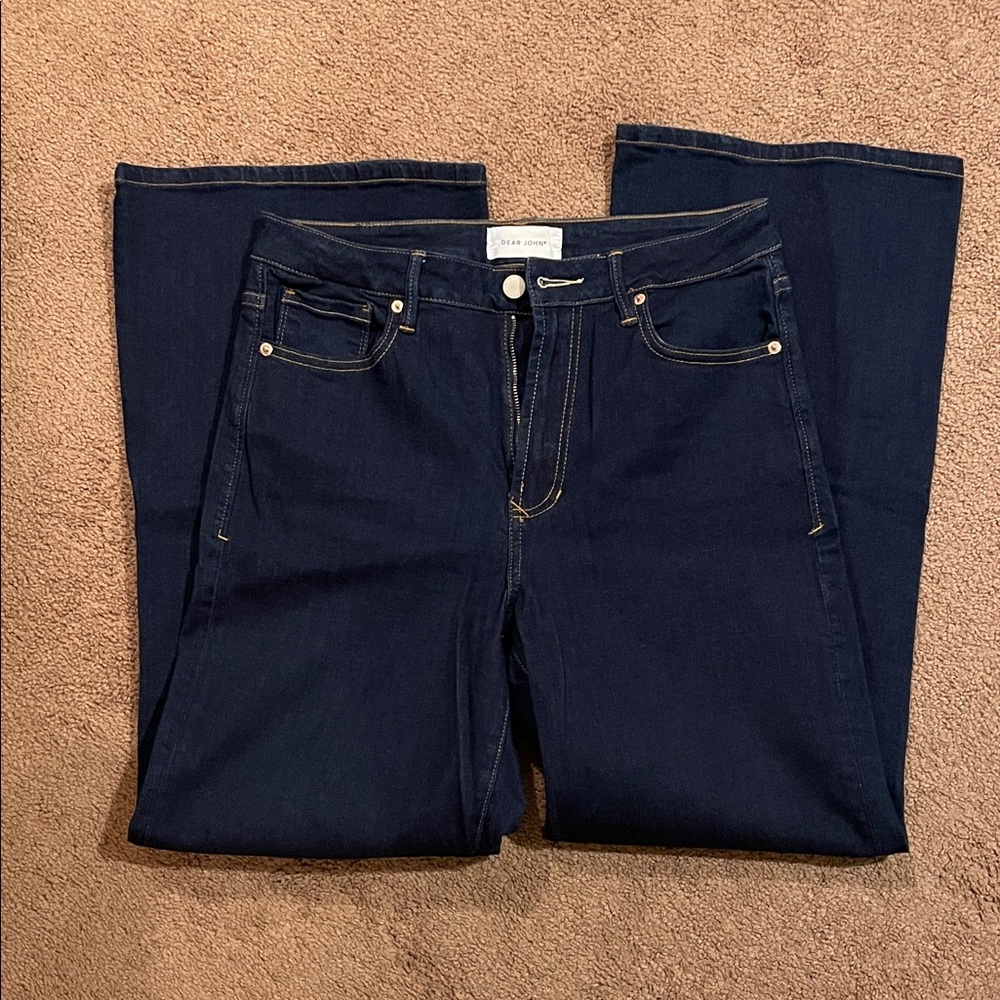 Women's Dark Indigo Wide Leg Jeans